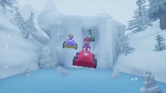 Snowy road Mario kart 8 Dreams