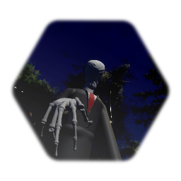 Slender man model (+ Animated tendrils)