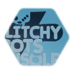 Glitchy bots console logo