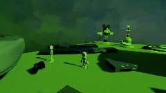 Ps1 man in retro land concept