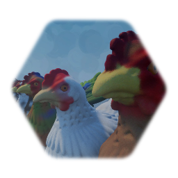 11 CHICKENS + 1 template