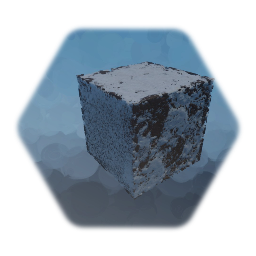Snowy Mud Texture Cube