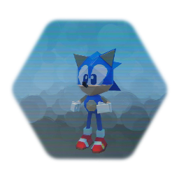 Low poly Sonic puppet (Old)