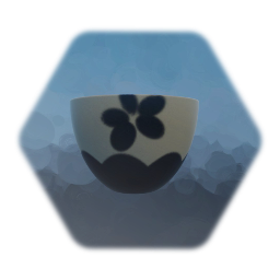 Porcelain Teacup with Flower Design