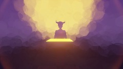 Platform with Sunrise and Demon