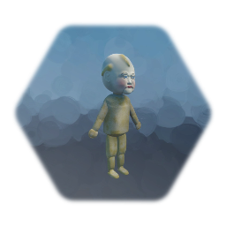 Creepy Boy Porcelain Doll