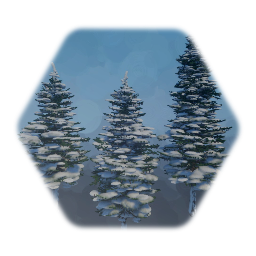 Remix of 1 Sculpt Blue Spruce Tree Snow Covered