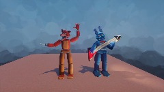 Unwithered foxy and Unwithered Bonnie