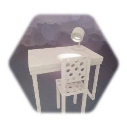 Desk with Lamp