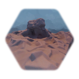 Desert Rocky Tile With Center Outcrop 1% Thermo