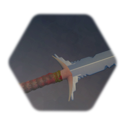 Bone handled orc long sword