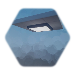 Ceiling Tile - White Squares - Light