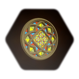 Large Round Cathedral Window - Color Style 1