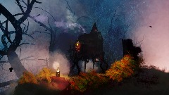 Remix de Witch house dynamic scene/screensaver with many random