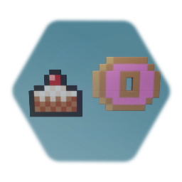 Cake an animated donut