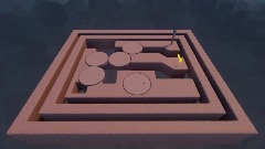 3D labyrinth with gravity controlled puppet - Level 4