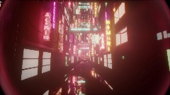 Cyberpunk City Street