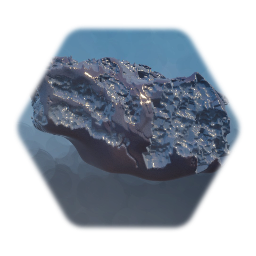 Wet rock with rain effect