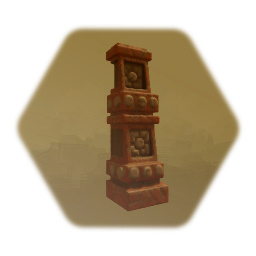 Ancient Dungeon Wall Pillar - TCAD005