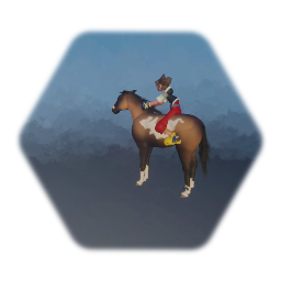 Sora on a horse