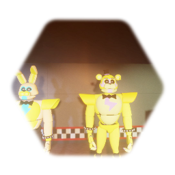 Fnaf 1 map glamrock Freddy and bonni