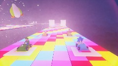 SNES Rainbow Road Mario Kart allstars racing Sonic