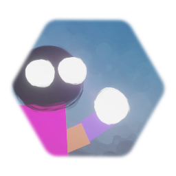 My oc but is a fnf pupet in 2D