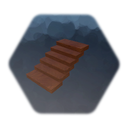 Wooden block stairs