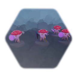 Miniatura de guerrero melee del imperio fungi