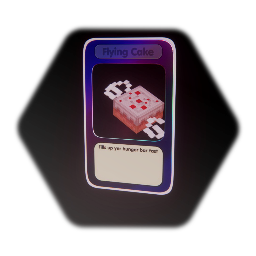 Flying Cake Collectable card