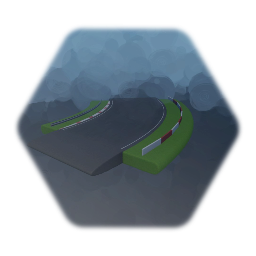 Super GP - Track - 45° Medium Left