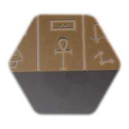 Egyptian Hieroglyph Block (6 sides)