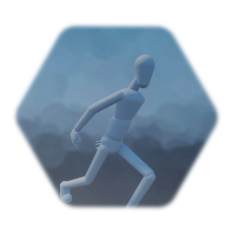 First person character with sprinting