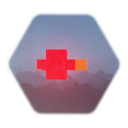 Pixelated rocket trail