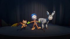 Jordan Singing With Donkey And Puss!