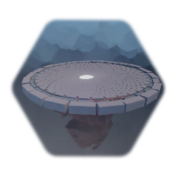 Round floating stone pad