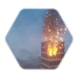 Building on fire