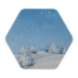 Snowfall Landscape Tile / Cookie