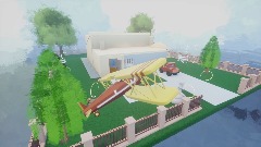 Flew around the house