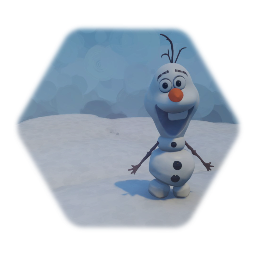 Disney's Frozen Olaf with snowballs