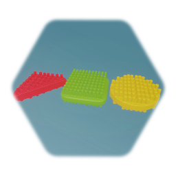 Plastic brush blocks