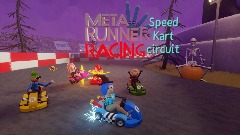 Halloween themed meta runner racing speed Kart circuit title