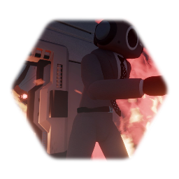 Gray suit Speakerman