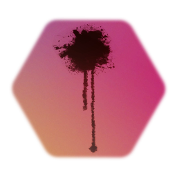 Black Paint Blotch (#2) Sticker