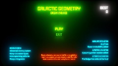 Galactic Geometry: Menu