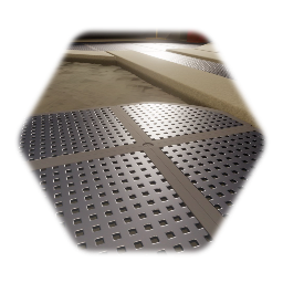 Rounded 1x1 Metal Grate Corner