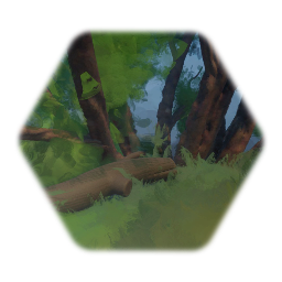 Branche d'arbre tombent au sol