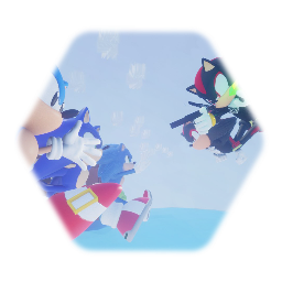 The sonic models vs shadows