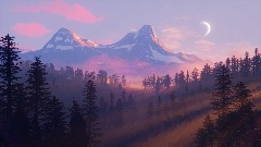 Sunset in the Rockies