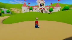 Outside of Peaches Castle from Super mario 64 DS
